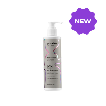 Шампунь для бесшерстных пород собак и кошек SenseClean shampoo 250 ml