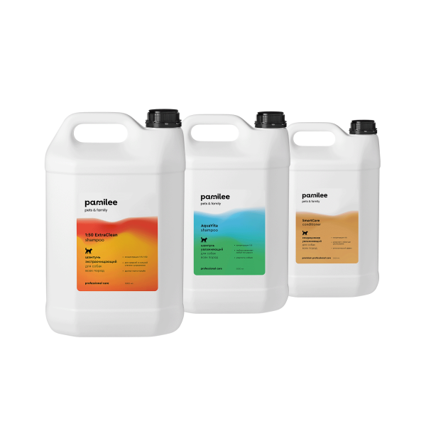 1:50 ExtraClean 5 л / манго-папайя / + AquaVita 5 л + SmartCare Conditioner 5 л