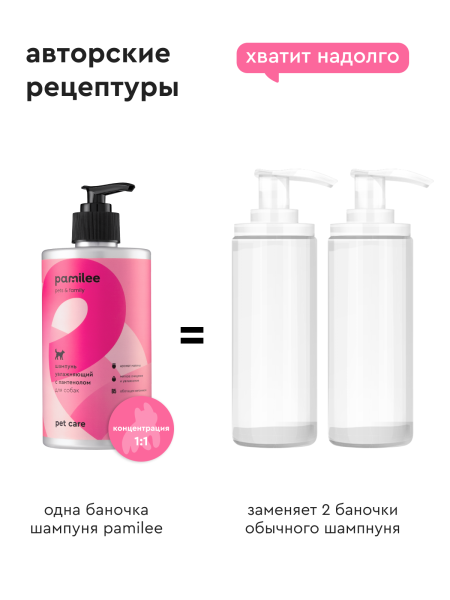Шампунь увлажняющий с пантенолом с ароматом малиновый вензель 444 ml