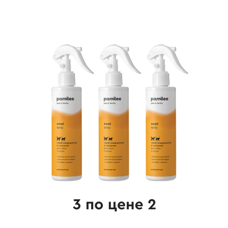 Astati Trio / Спрей от колтунов - Антистатик для кошек и собак / Astati Spray 250 мл х 3 шт